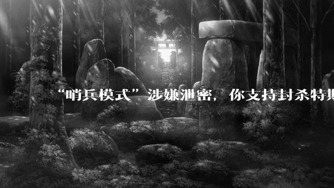 “哨兵模式”涉嫌泄密，你支持封杀特斯拉吗？